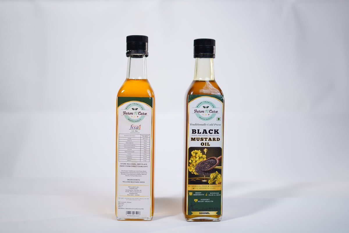 Farmncare Yellow & Black Mustard Oil Combo