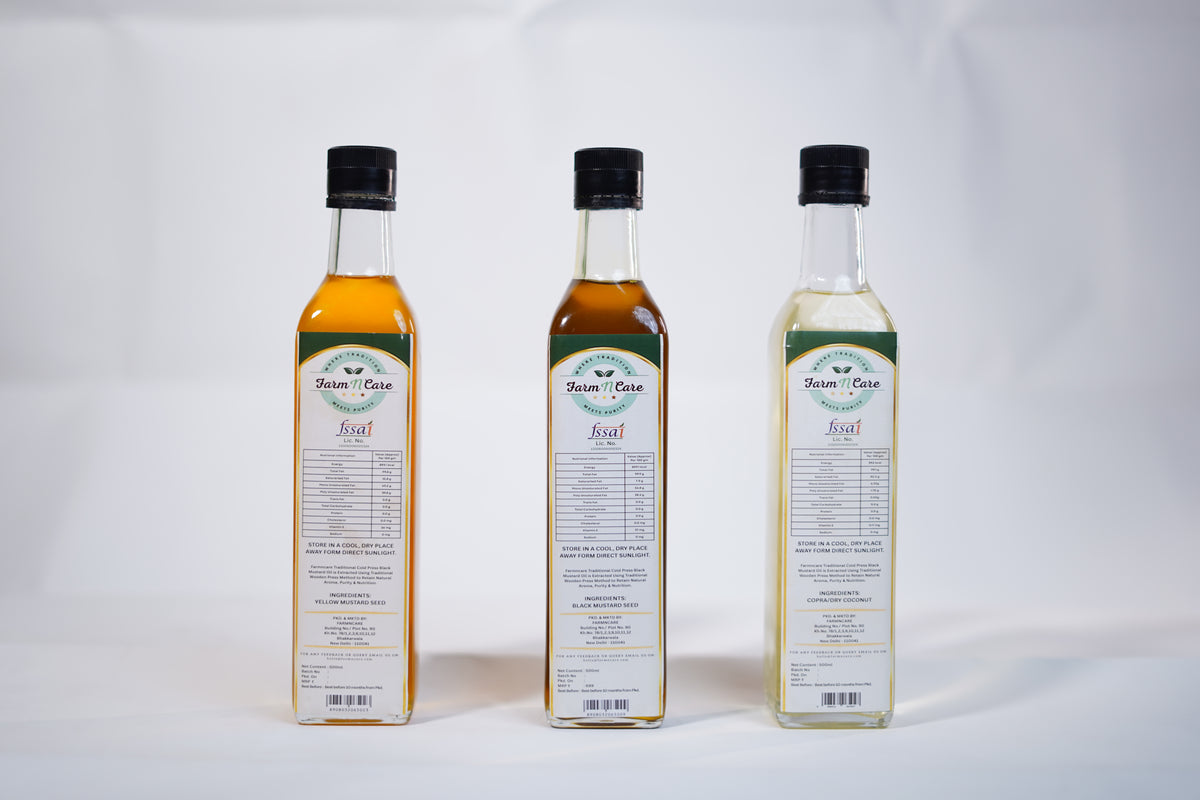 Farmncare Black - Yellow - Coconut Oil Combo