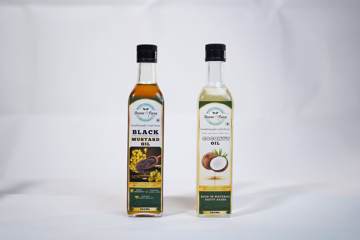 Farmncare Black Mustard & Coconut Oil Combo