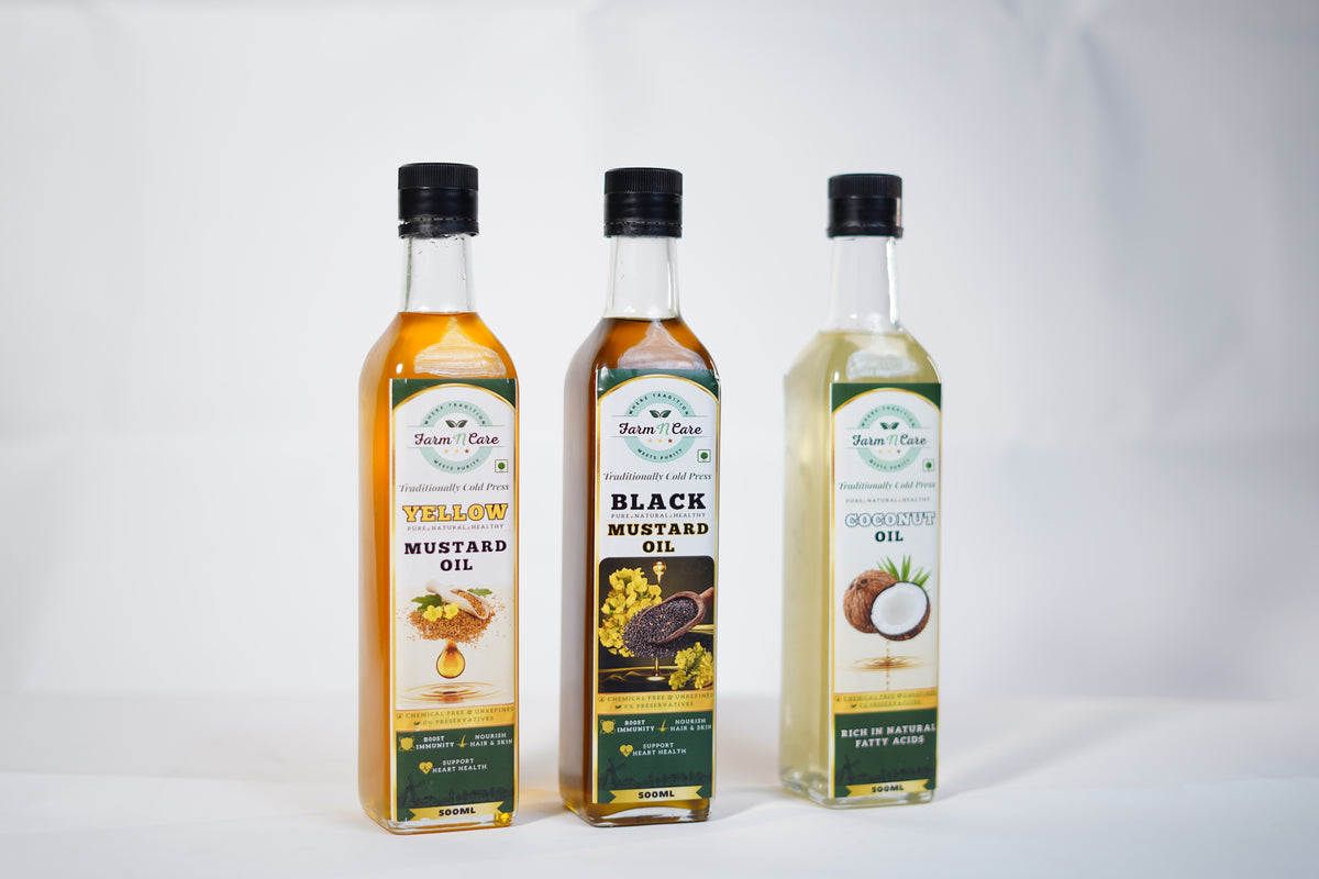 Farmncare Black - Yellow - Coconut Oil Combo