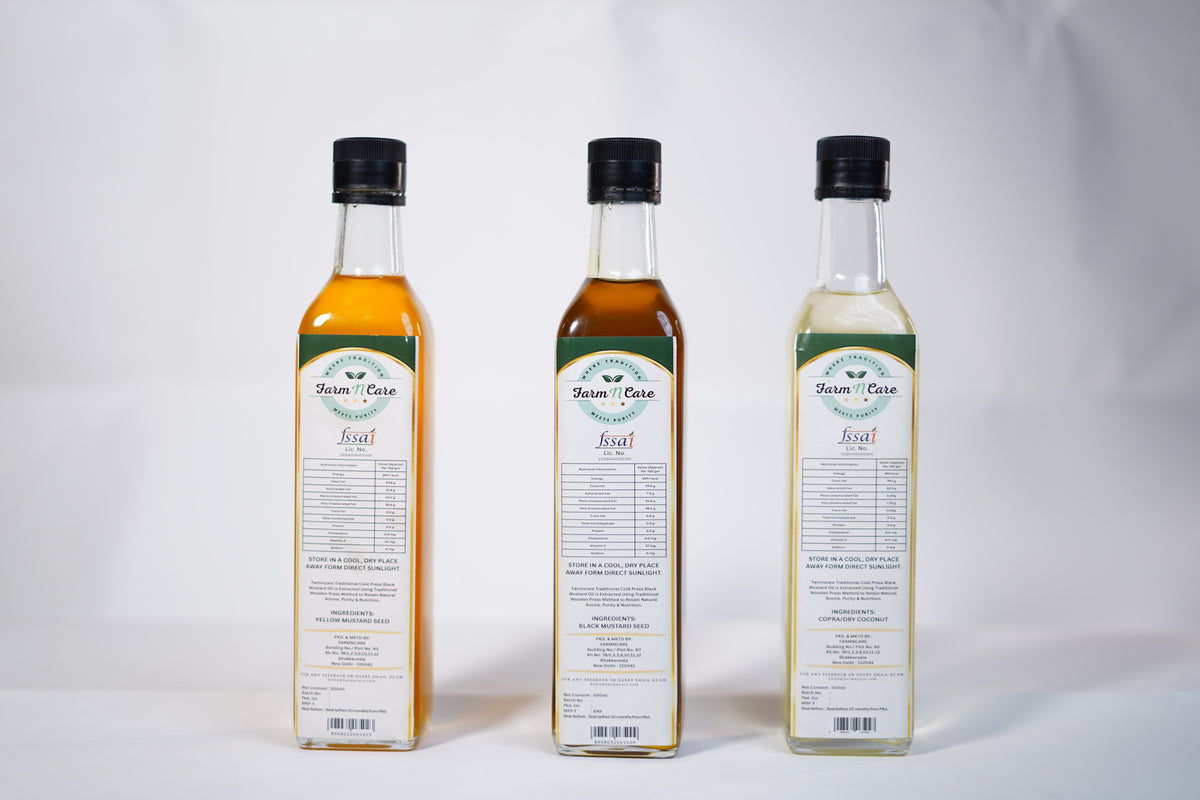 Farmncare Black - Yellow - Coconut Oil Combo